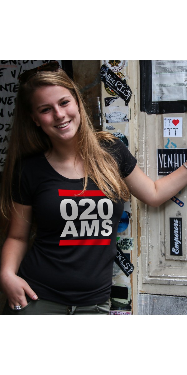 Shirt zwart | 020AMS wit