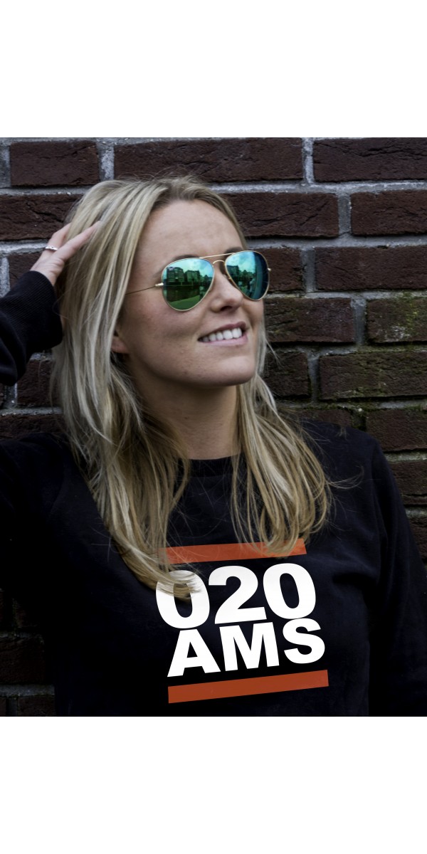 Sweater zwart |020AMS wit