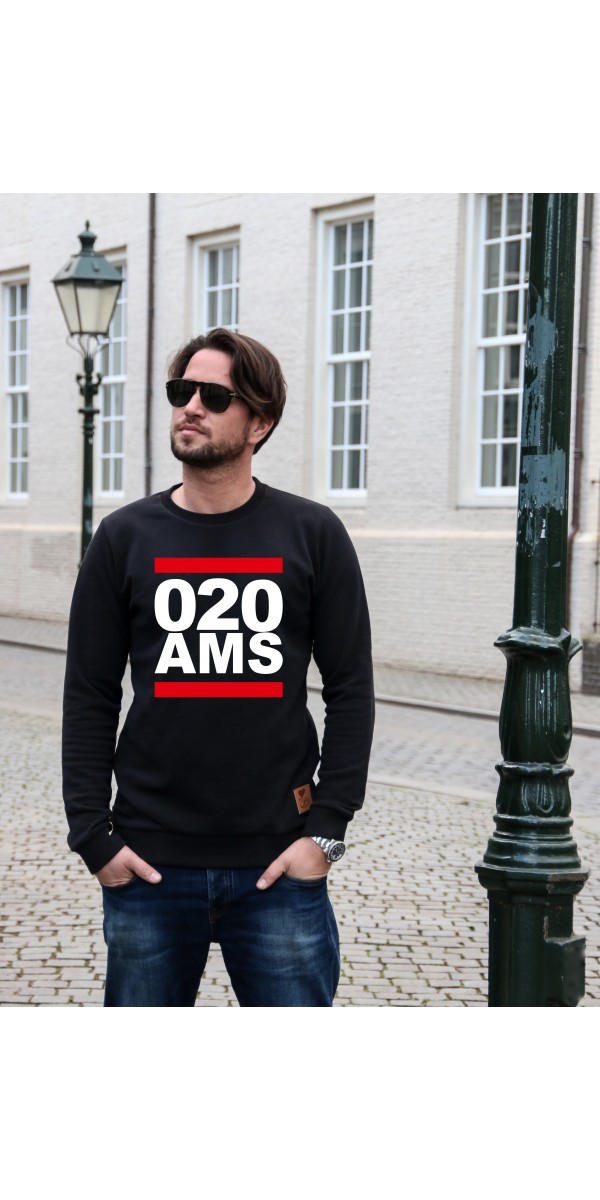 Sweater zwart | 020AMS wit