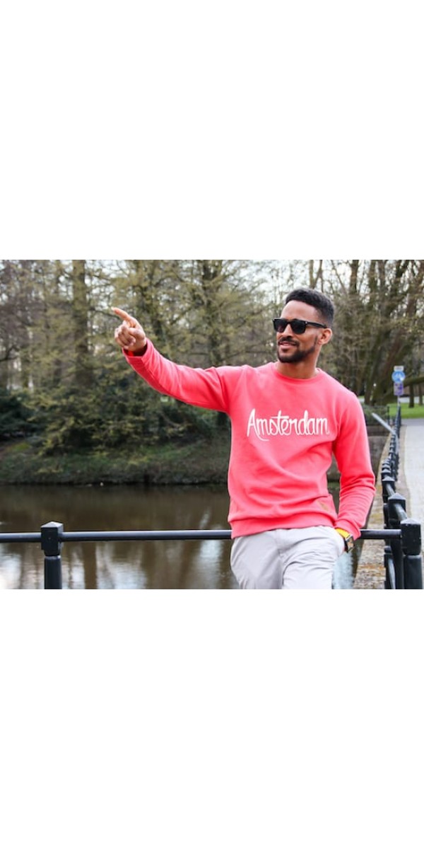 Sweater Peach | Amsterdam wit